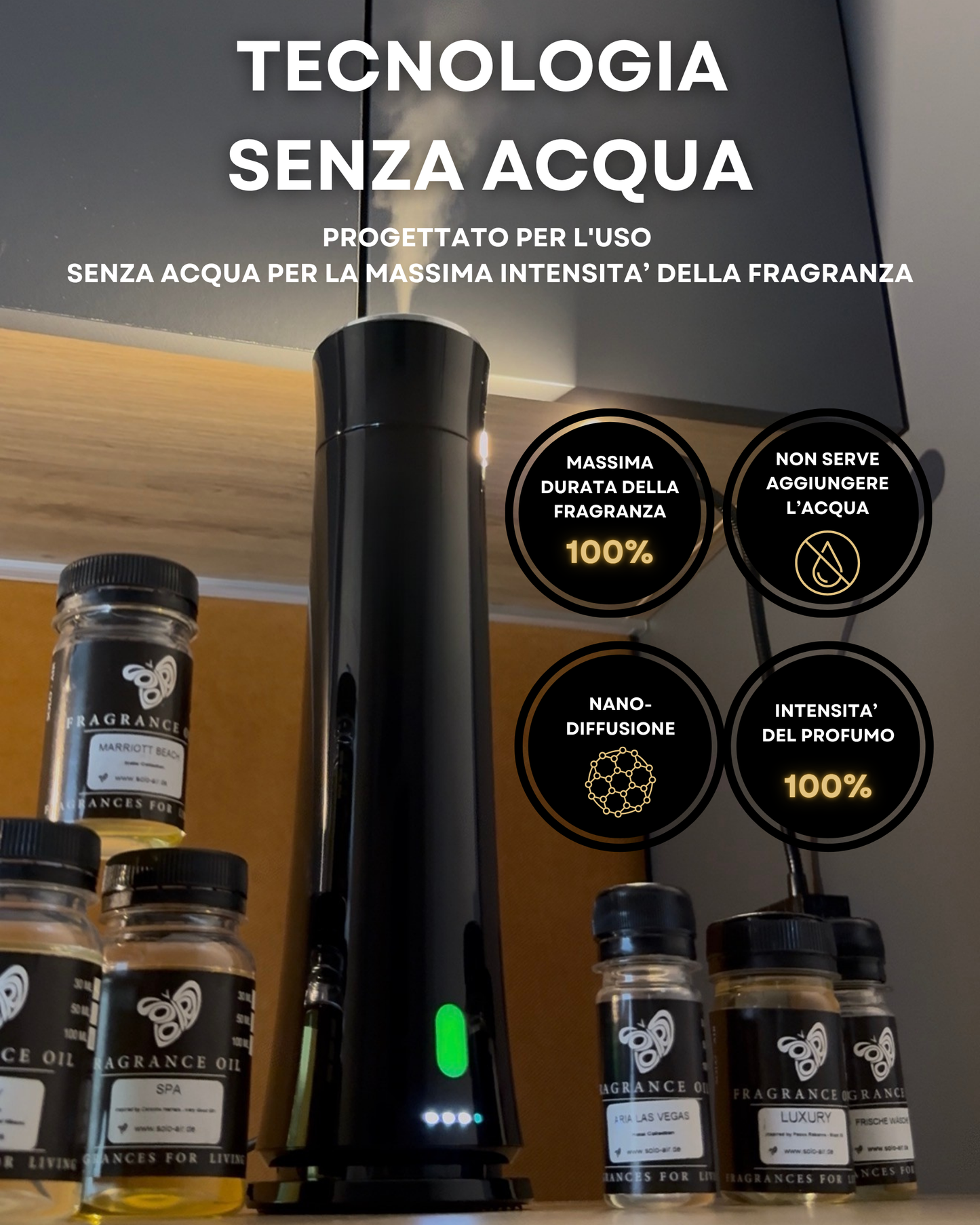 Diffusore di Fragranze CH100 Nero