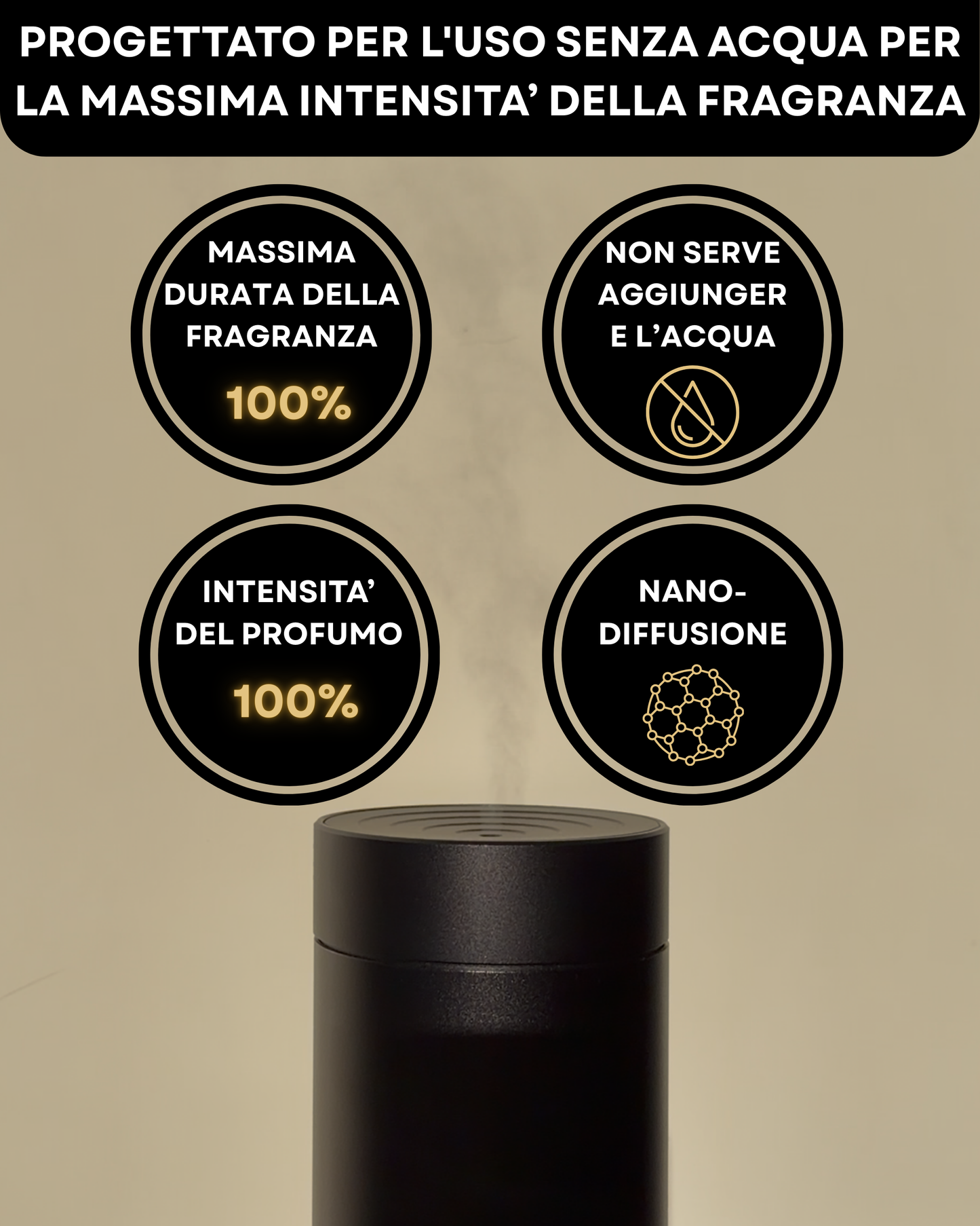 Diffusore di Fragranze CH150 Nero