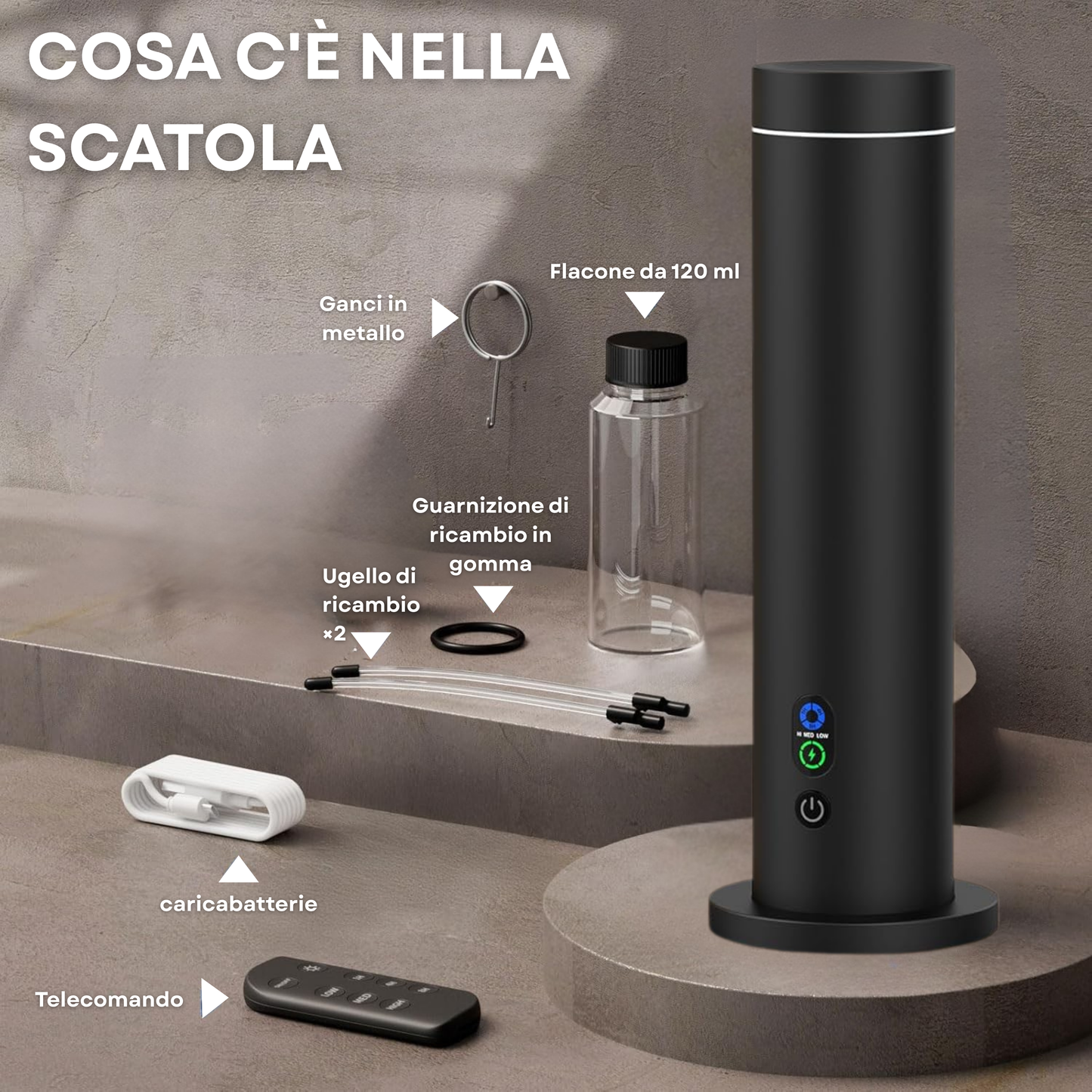 Diffusore di Fragranze CH124 Nero