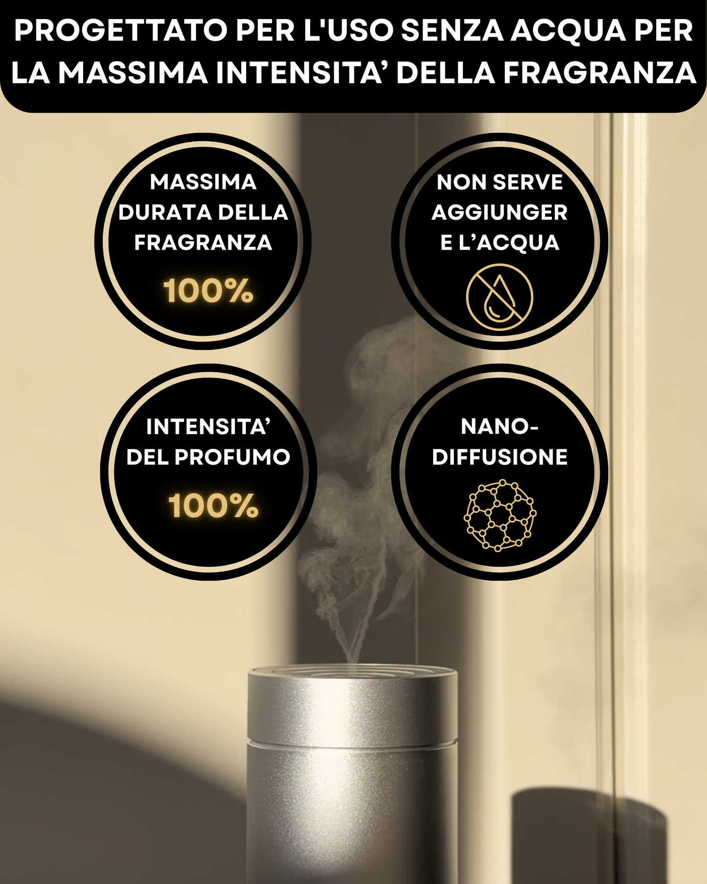 Diffusore di Fragranze CH150 Argento